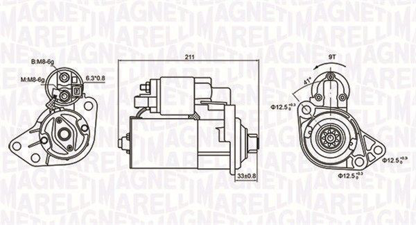 063721062010 Magneti Marelli Стартер автомобиля